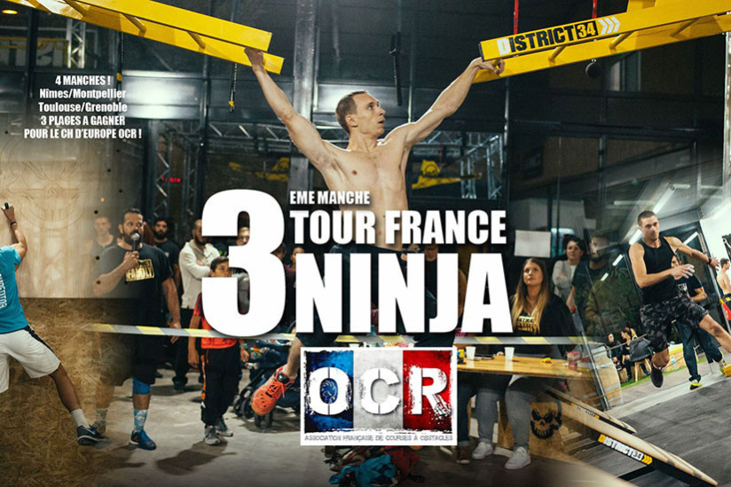 3e Manche Tour France OCR Ninja chez District 34