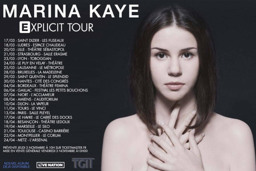 Marina Kaye - Explicit Tour - Corum de Montpellier