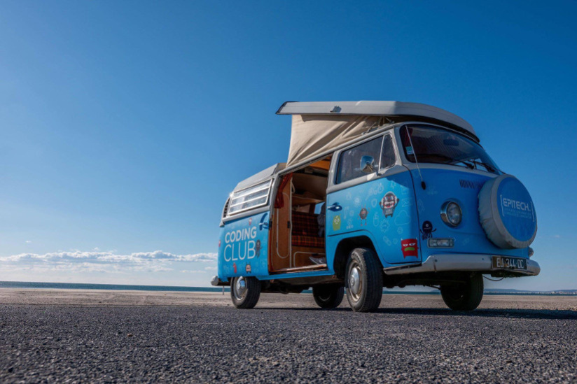 Le Coding Club est sur la route en combi Volkswagen