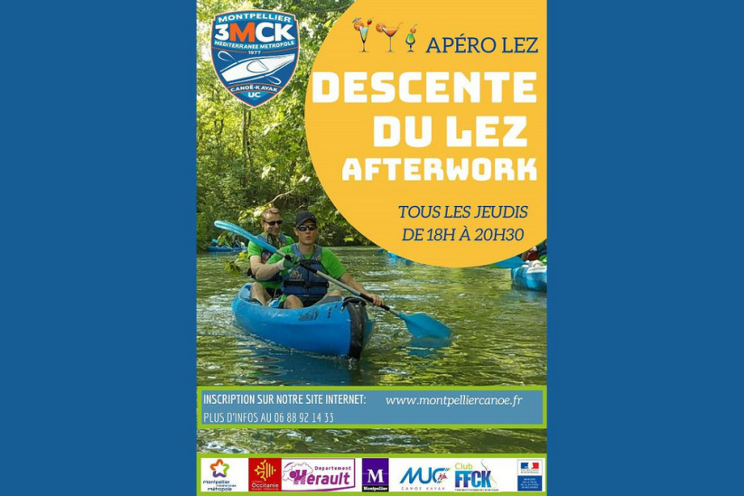 Apéro Lez en Canoê à Montpellier