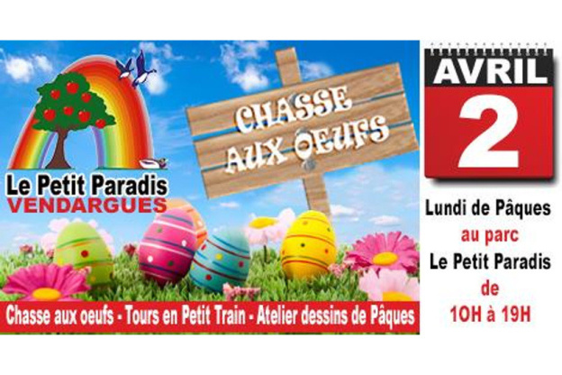 Chasse aux œufs au petit Paradis à Vendargues