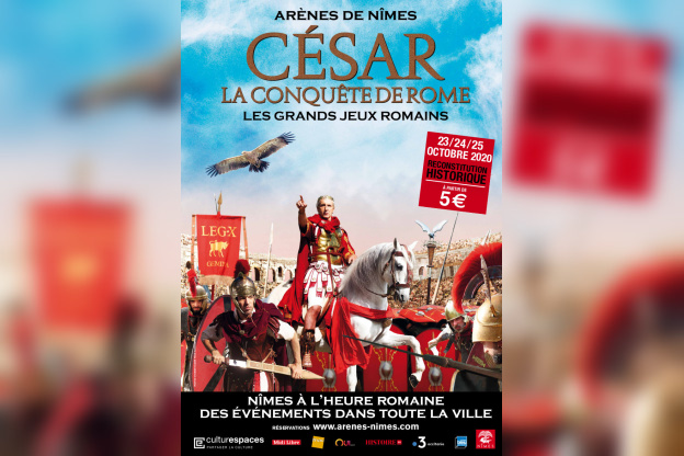 Les Grands Jeux Romains - Les 10 ans - César la Conquête de Rome - aux Arènes de Nîmes 