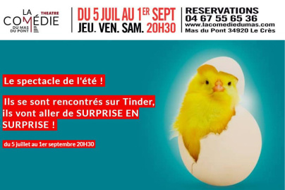 Tinder Surprise - La Comédie de l'été au Mas du Pont