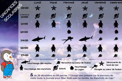 Animations avec T'Choupi pour les Vacances de Noël au Planet Ocean Montpellier