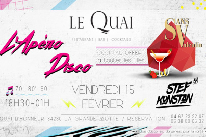 Apéro Disco au Quai à La Grande Motte