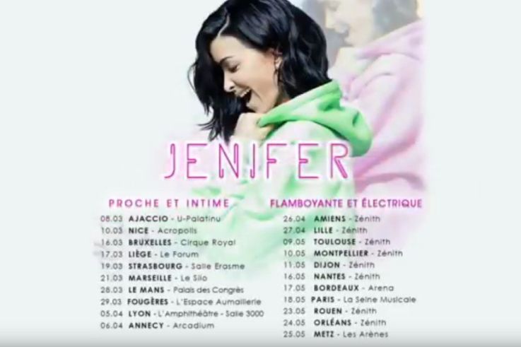 Jenifer en concert Flamboyante et Electrique