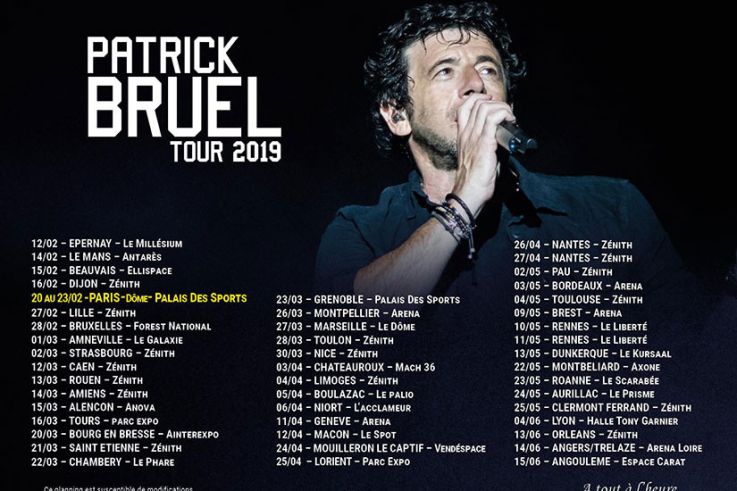 Patrick Bruel Tour 2019