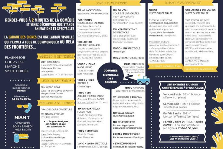 Journée Mondiale des Sourds à Montpellier 2018