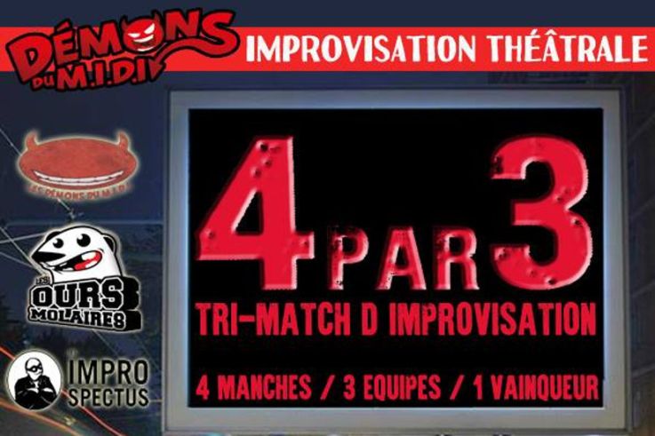 4par3 : Tri match d'improvisation théâtrale