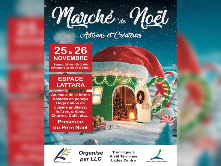 Marché de Noël à Lattes