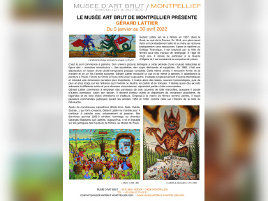 Exposition Gérard Lattier au Musée d'Art Brut de Montpellier
