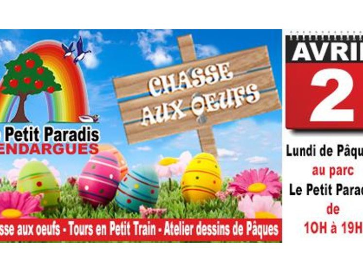 Chasse aux œufs au petit Paradis à Vendargues