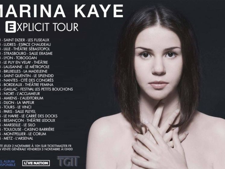 Marina Kaye - Explicit Tour - Corum de Montpellier