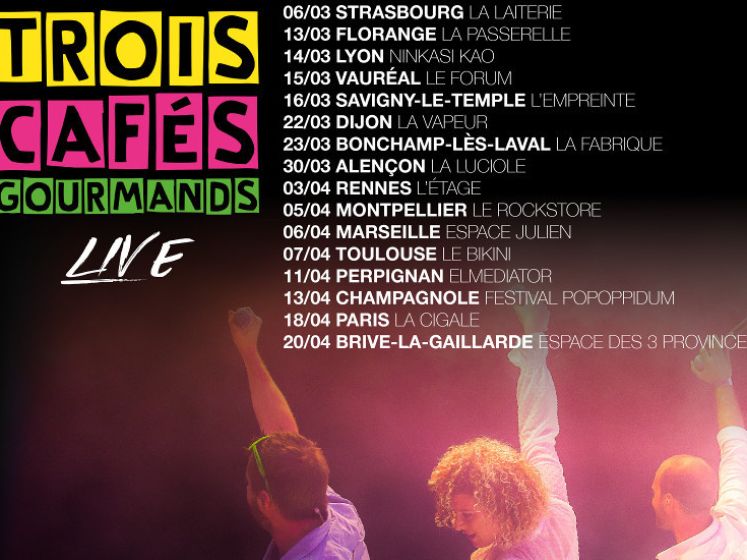 Trois Cafés Gourmands en concert au Rockstore de Montpellier