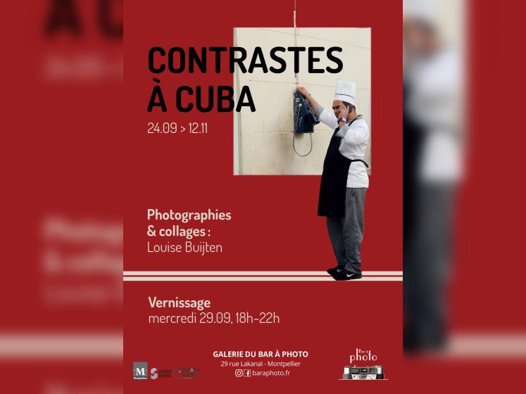 Exposition Contrastes à Cuba au Bar à Photo