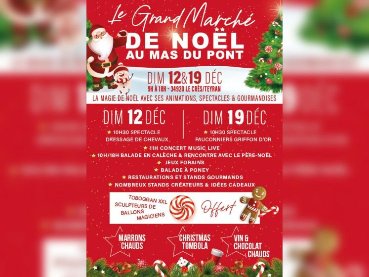 Le Grand Marché de Noël au Mas du Pont