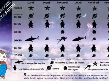 Animations avec T'Choupi pour les Vacances de Noël au Planet Ocean Montpellier