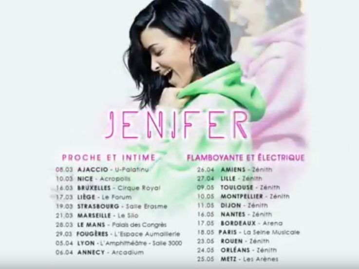 Jenifer en concert Flamboyante et Electrique