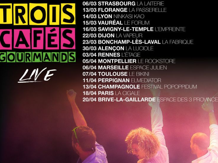 Trois Cafés Gourmands en concert au Rockstore de Montpellier
