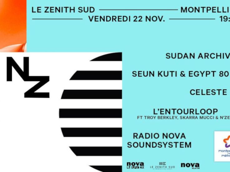Les Nuits Zébrées de Radio Nova au Zénith Sud de Montpellier