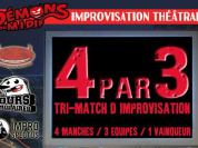 4par3 : Tri match d'improvisation théâtrale