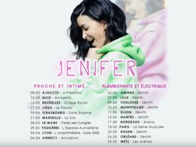 Jenifer en concert Flamboyante et Electrique