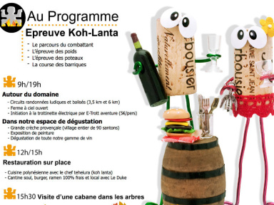 Vin'Automnal Spécial Koh-Lanta au Domaine de L'arbousier