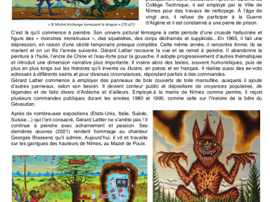 Exposition Gérard Lattier au Musée d'Art Brut de Montpellier